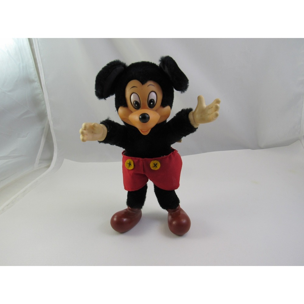 Knickerbocker Applause Vintage Mickey Mouse Plush Doll 1980s Walt Disney Prod. 7